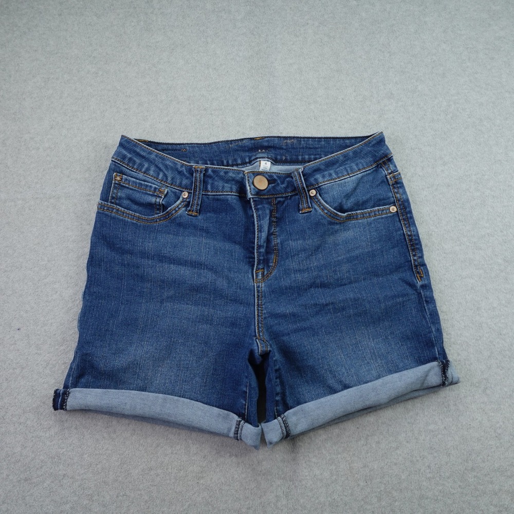 Seven7 Short Womens 4 Blue Weekend Dana Cuffed Denim Jean